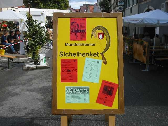 Die 16. Mundelsheimer
                Sichelhenket, 28.8 und 29.8.2004